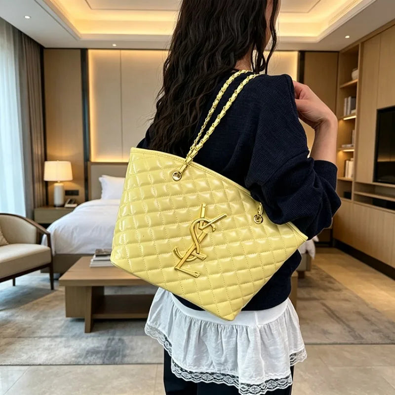 Retro Shopping Diaper Bag For Women Leather Crossbody Tote High End Minimalist Classic Designer Handbag Trendy Party Purse
