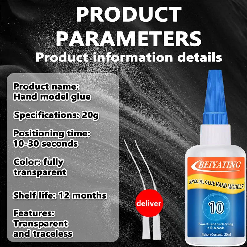 20ml Quick Dry Model Glue Strong Bond Clear Adhesive for Action Figures Dolls DIY Handmade Crafts