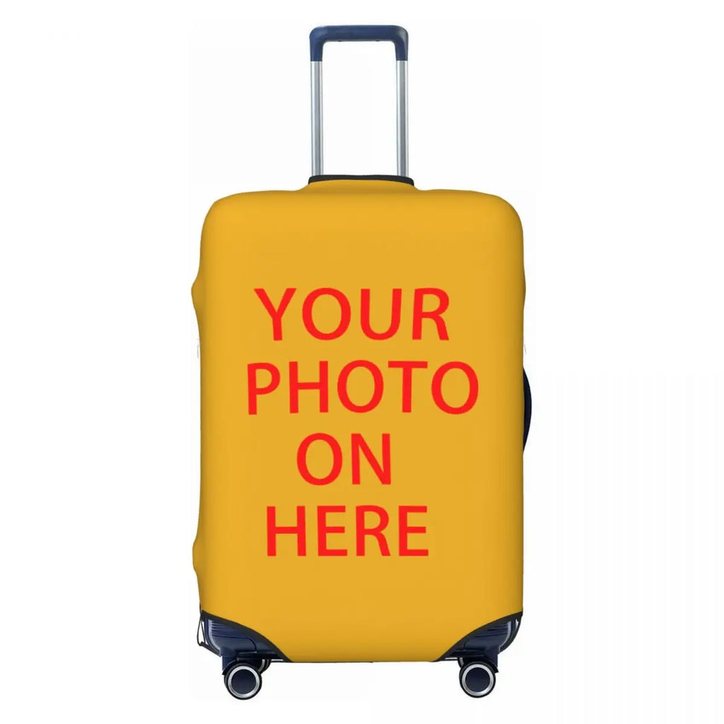 Custom Customize Logo Luggage Cover Elastic Your Design Here Travel Suitcase Protective Covers Suit For 18-32 inch