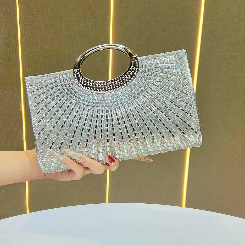 Handbag Diamond Enlaid Light Luxury Dinner Bag Fashion Rhinestone Chain Bag Premium Messenger Bag