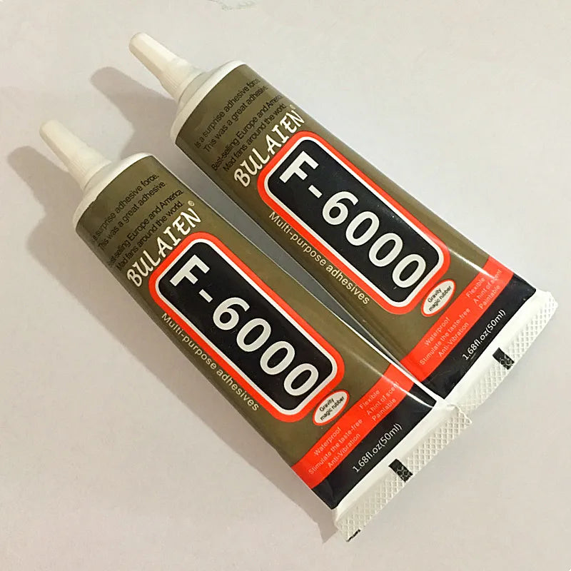 2pcs F6000 110ml Super Liquid Glue Make Crystal Jewelry Bond Contact Adhesive Leather Wood Metal Repair Phone Screen Glass Nail