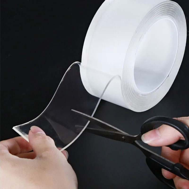 Adhesives Sealers Tape Super Strong Double-Sided Tape Reusable Traceless Waterproof , Adhesive Nano Sticker,Sink Tap Gel Sticker