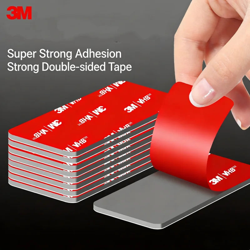 3M 10pcs Strong Double Sided Tape Adhesive Square/Round High Viscosity Traceless Foam Adhesive Tape for Car Special Fixed Wall