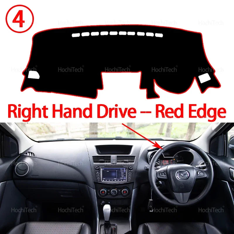 For Mazda BT50 UP UR 2012 2013 2014 2015 20126 2017 2018 2019 Auto Dashboard Cover Dash Mat Board Pad Carpet Dashmat Anti-UV Mat