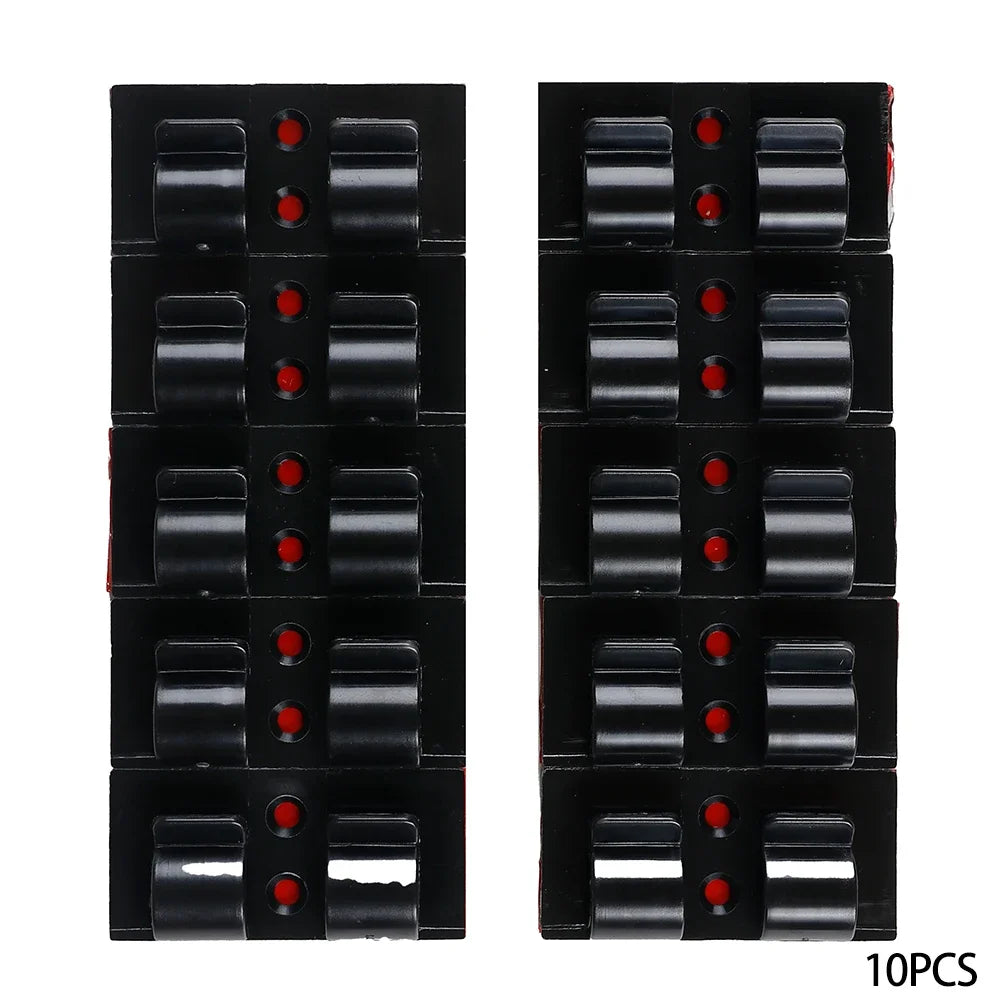 10Pcs Self Adhesive Cable Organizer Hook Light String Clip Heavy Duty Cable Clip Outdoor Waterproof Light Strip Rope Wire Fixer
