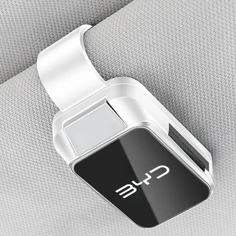 Car Sun Visor Carbon Glasses Sunglasses Clip Holder case Storage for BYD Sealion 6 Seal U ATTO 3 Dolphin Mini Seal L Accessories