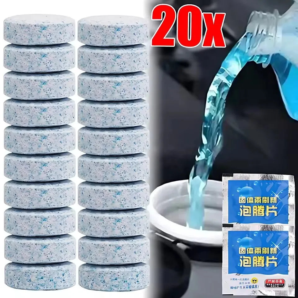 Car Windshield Washer Fluid Effervescent Tablets Auto Glass Window Cleaner Wiper Essence Solid Concentrated Wash Dirt Remover