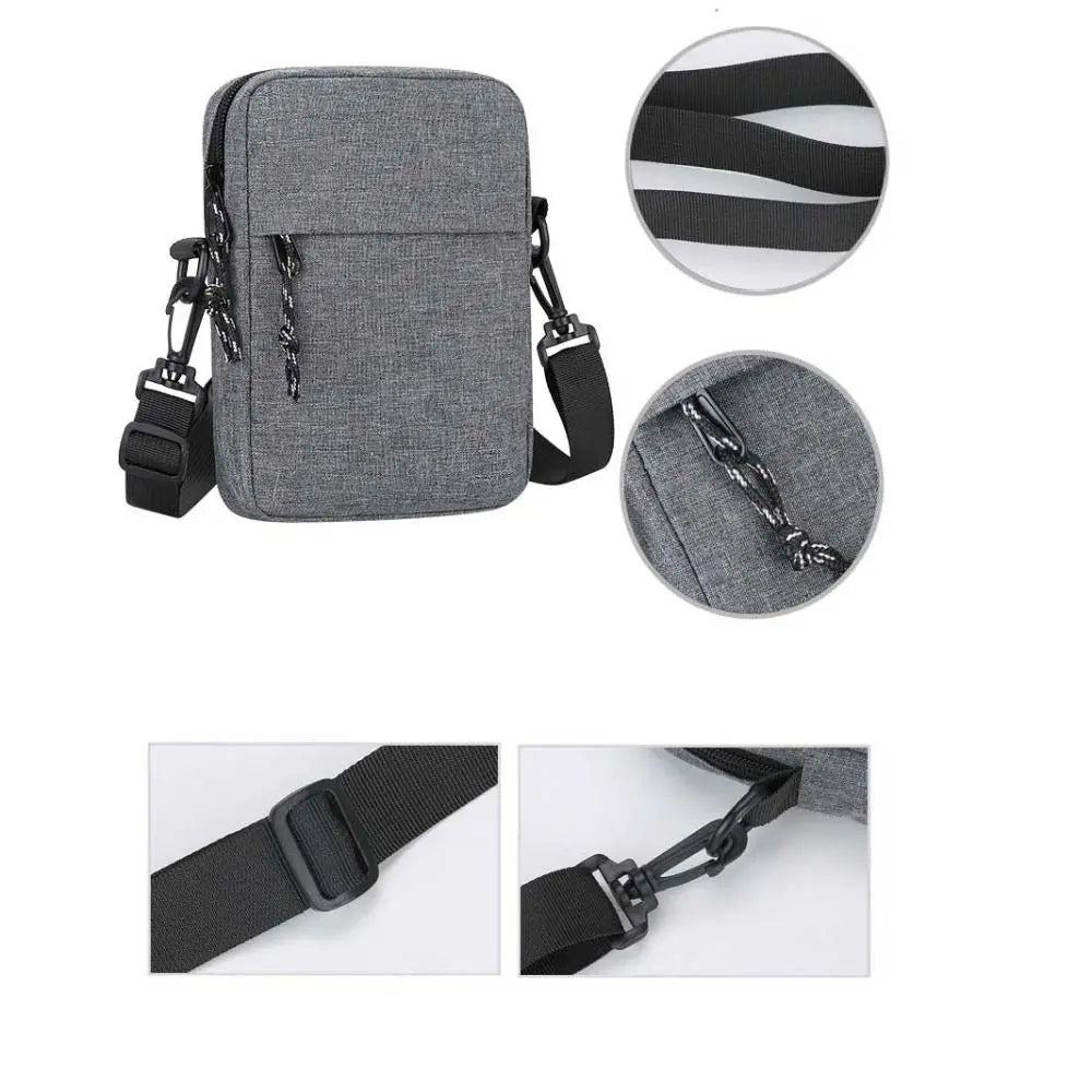 New Casual Men Messenger Bag Nylon Korean Sports Shoulder Bag Student Phone Bag Simple Shopper Bags Small Handbag