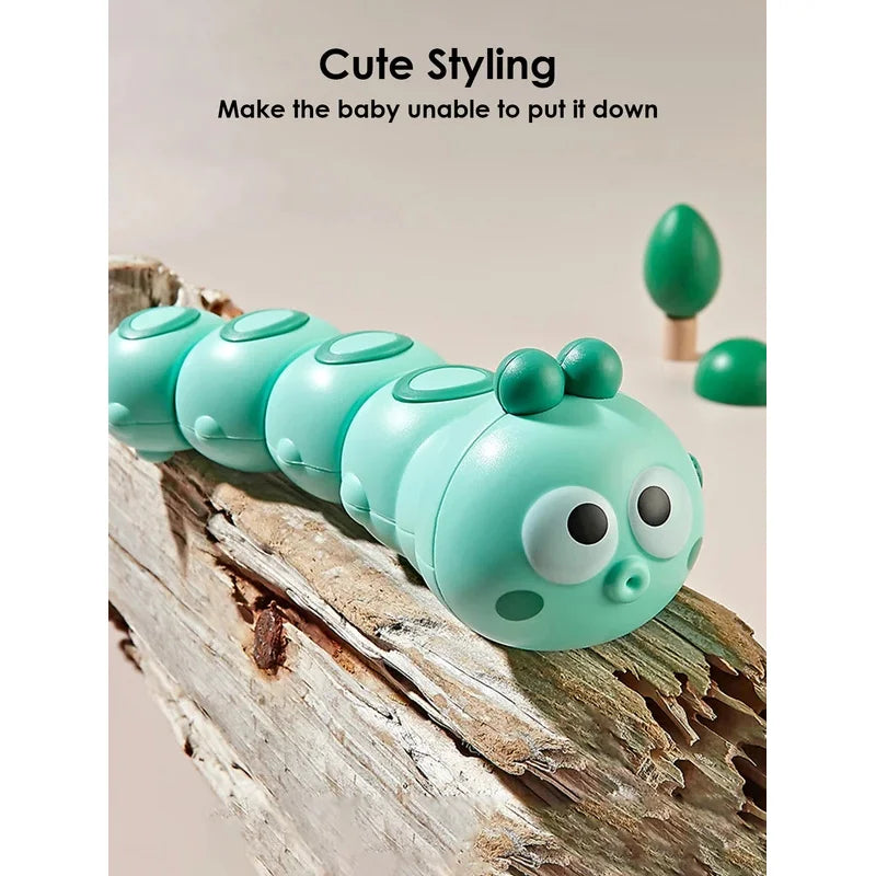 Cute Articulated Chain Caterpillar Crawling Toy Kids Early Education Stress Relief Fidget Toy Children Holiday Gift