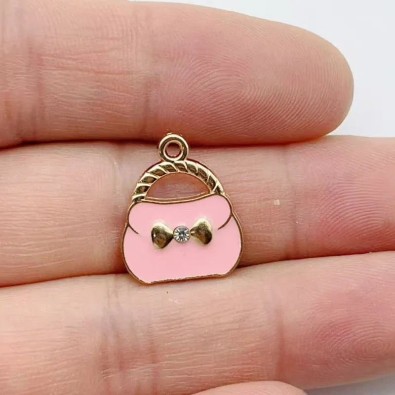 12pcs Xiaoxiangfeng Jewelry Accessories Spot Wholesale Alloy Handmade DIY Jewelry Cross border Drip Oil DIY Jewelry Accessories