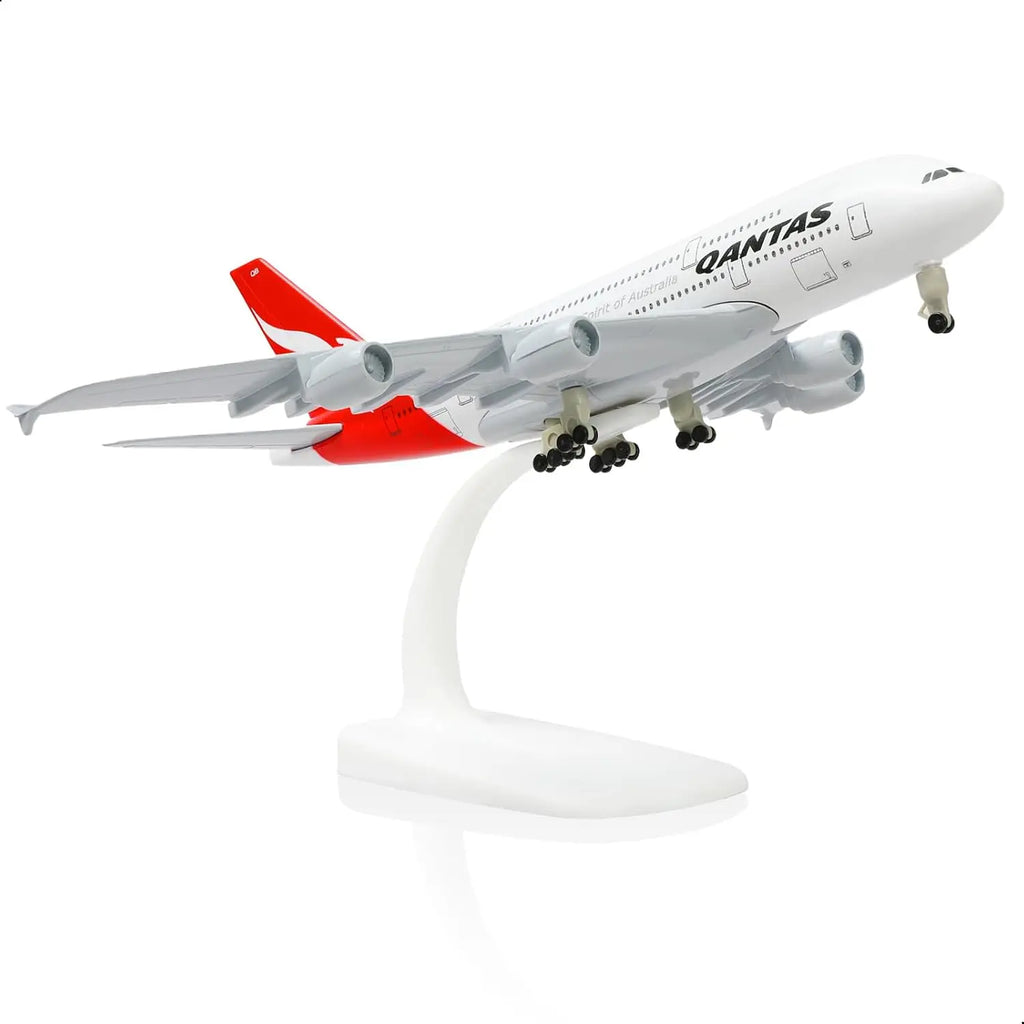 A380 Australia Plane Model 20cm 1/300 Die-cast Metal Airplane Model with Stand for Aviation Enthusiast Gift toys boys kids