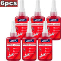 50mlRed Thread Locking Agent - a detachable metal thread locking adhesive used on nuts, bolts and fasteners to prevent loosening