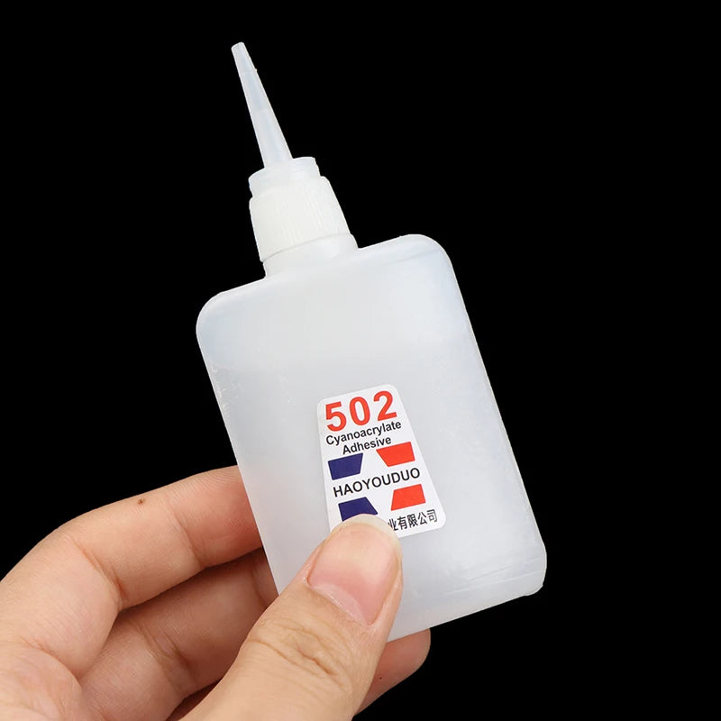 40Ml 502 Super Glue Instant Quick Dry Cyanoacrylate Strong Adhesive Quick Bond Leather Rubber Metal Office Supplies Fast Glue