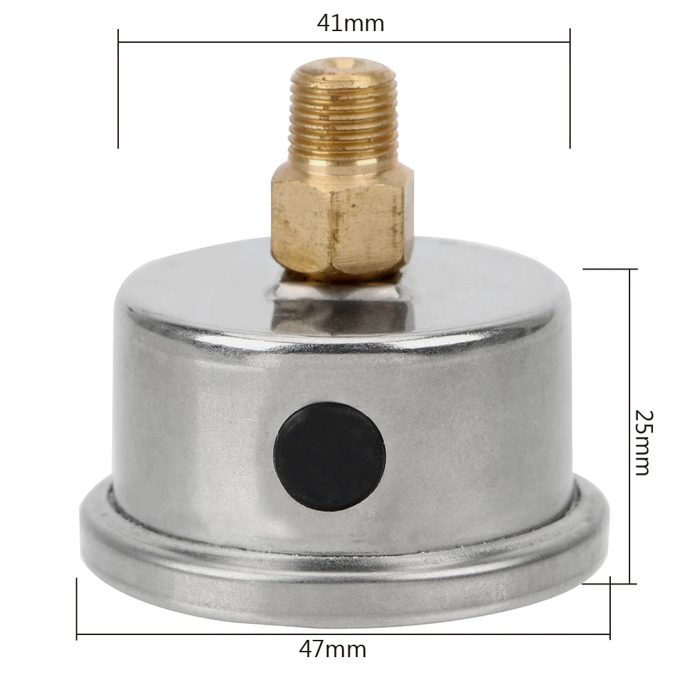 Oil Press Gauge for Auto Liquid Liquid 0-160 psi 1/8 NPT Tester Monitoring System Fuel Pressure Gauge Meter Universal