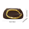 Trendy Clutch Purses PU Leather Crossbody Shoulder Bag Women Metal Decoration Evening Bag for Evening Dinner