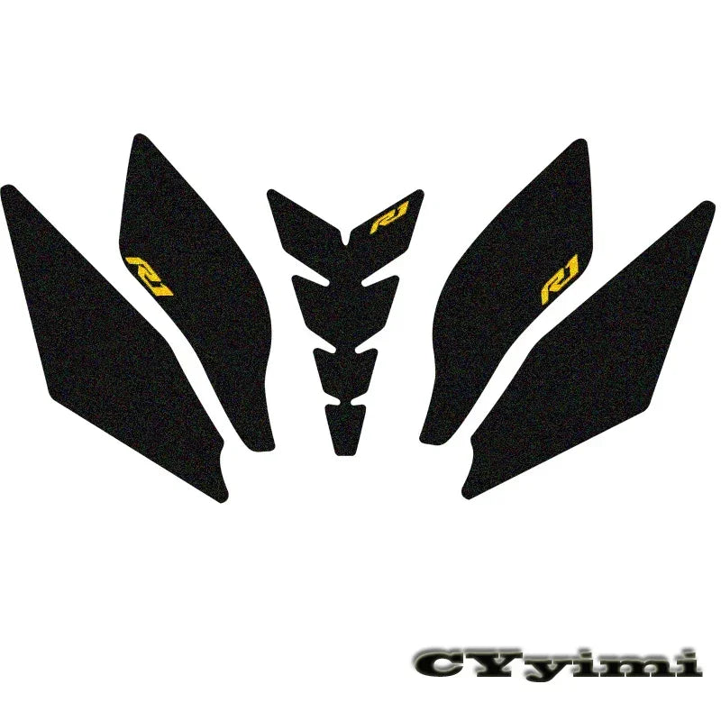 For YZF R1 R1M YZFR1 2015 - 2021 Motorcycle Accessories Side Fuel Tank Pads Protective Stickers Knee Grip Traction Pad