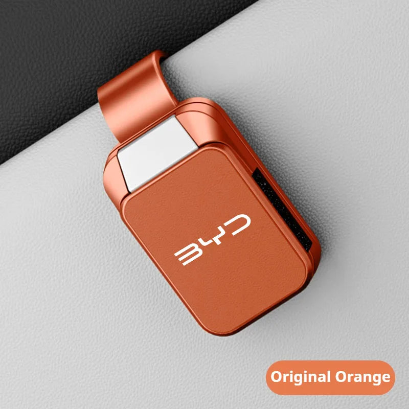 Car Visor Sunglasses Clip For Byd Seagull Dolphin Sealion 7 6 Atto 3 Song Qin Pro Tang F0 F3 F6 Eyeglass Holder Glasses Storage