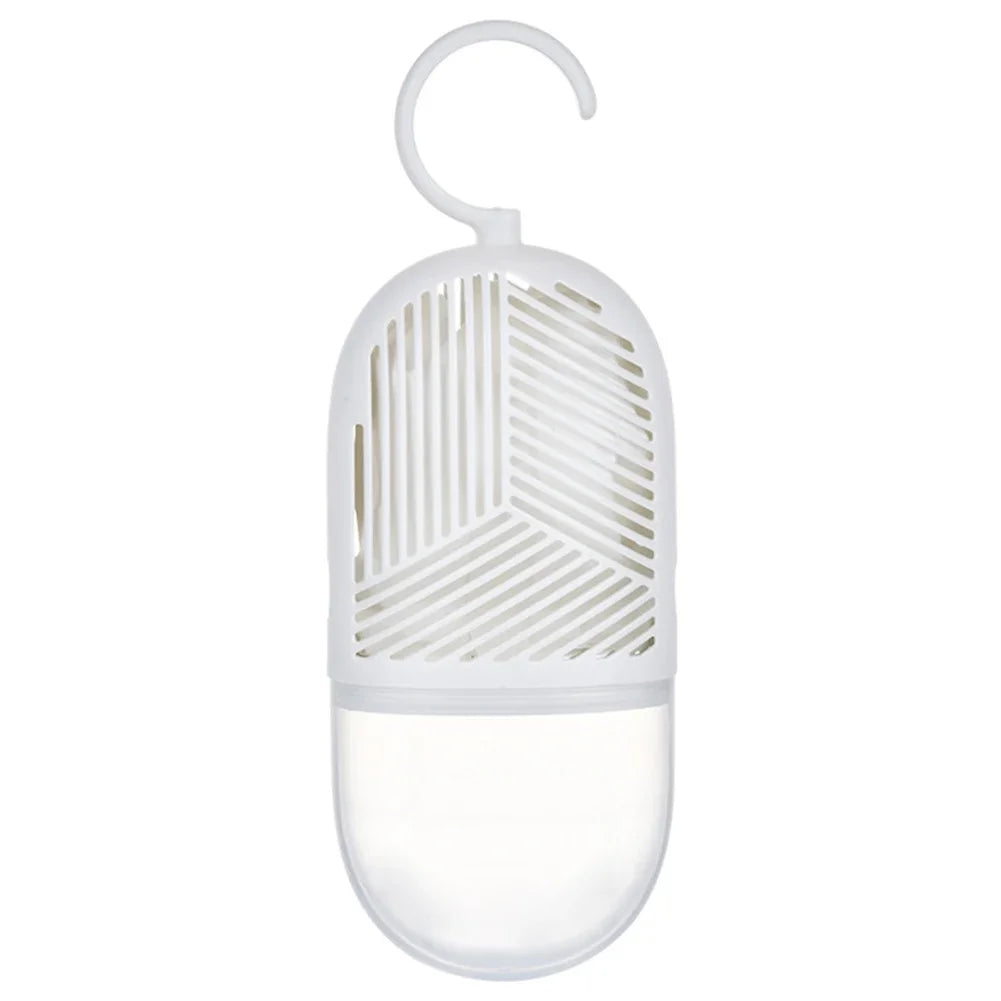 Clothes Dehumidification Box Reusable Hanging Dehumidifier Packs Anti-Mold with Water Collector&Hook for Wardrobe Closet Cabinet