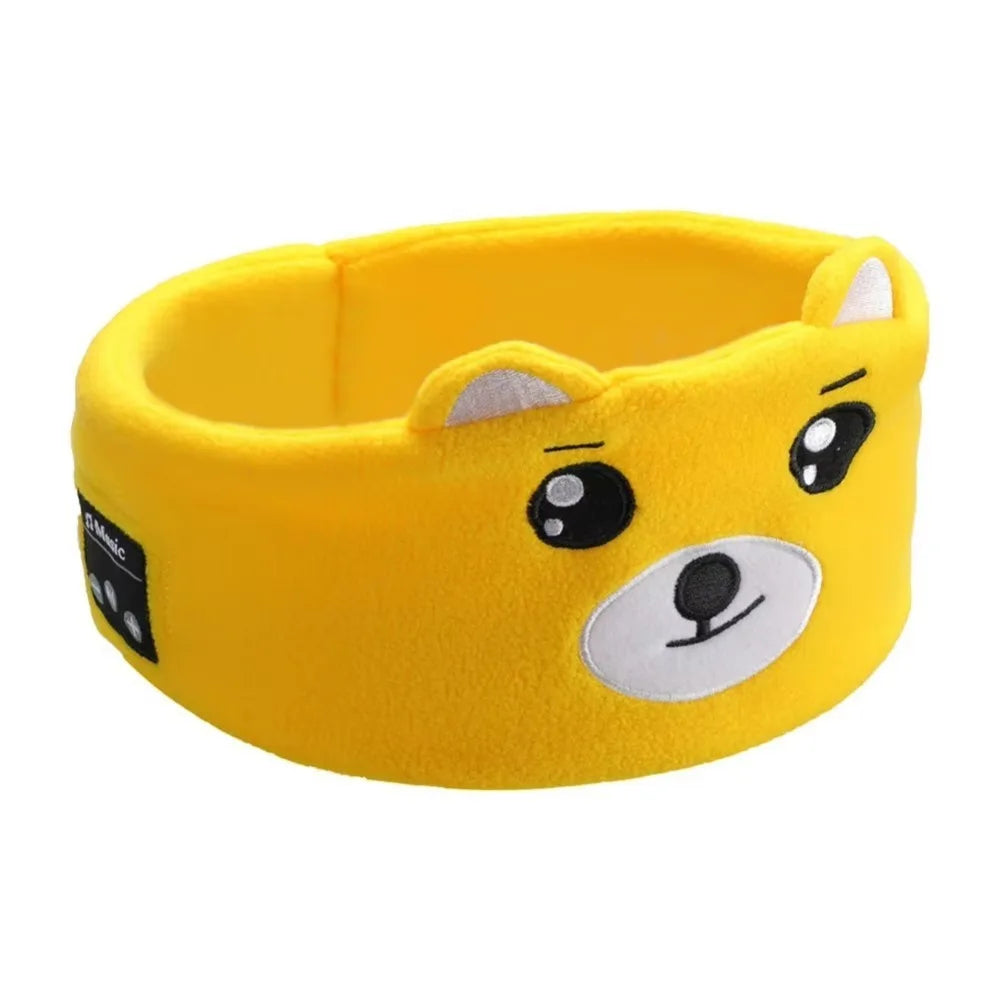 Soft Bluetooth Headphones Eye Mask Thin Speakers Volume Limited Children's Sleep Earphones Elastic Eye Mask Comfortable Wear