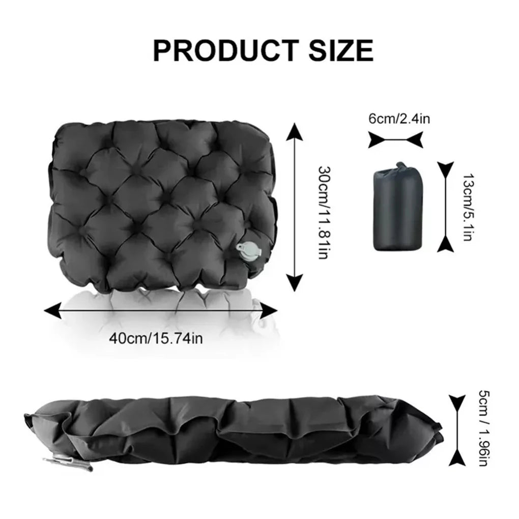 Portable Inflatable Seat Cushion Lightweight Travel Air Sitting Pad,Moisture and Water Resistant Camping Chair Mat for Outdoor