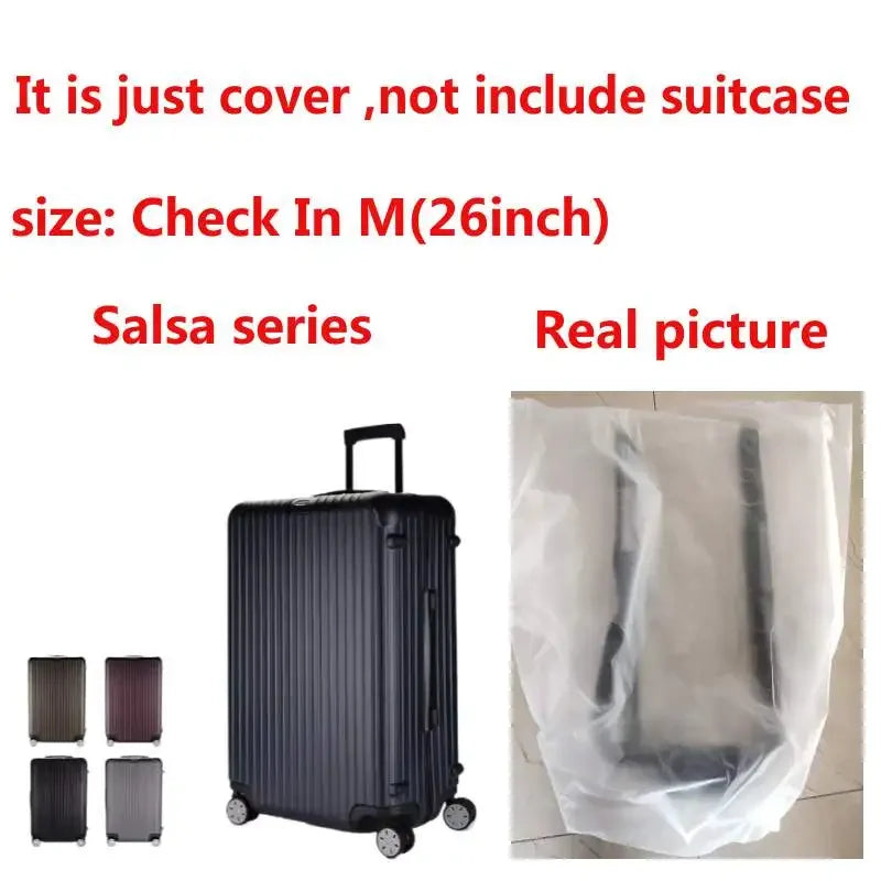 Clear Cover for Rimowa Salsa Luggage Covers with Zipper Luggage protector Transparent PVC Case without Demoulding 810 series