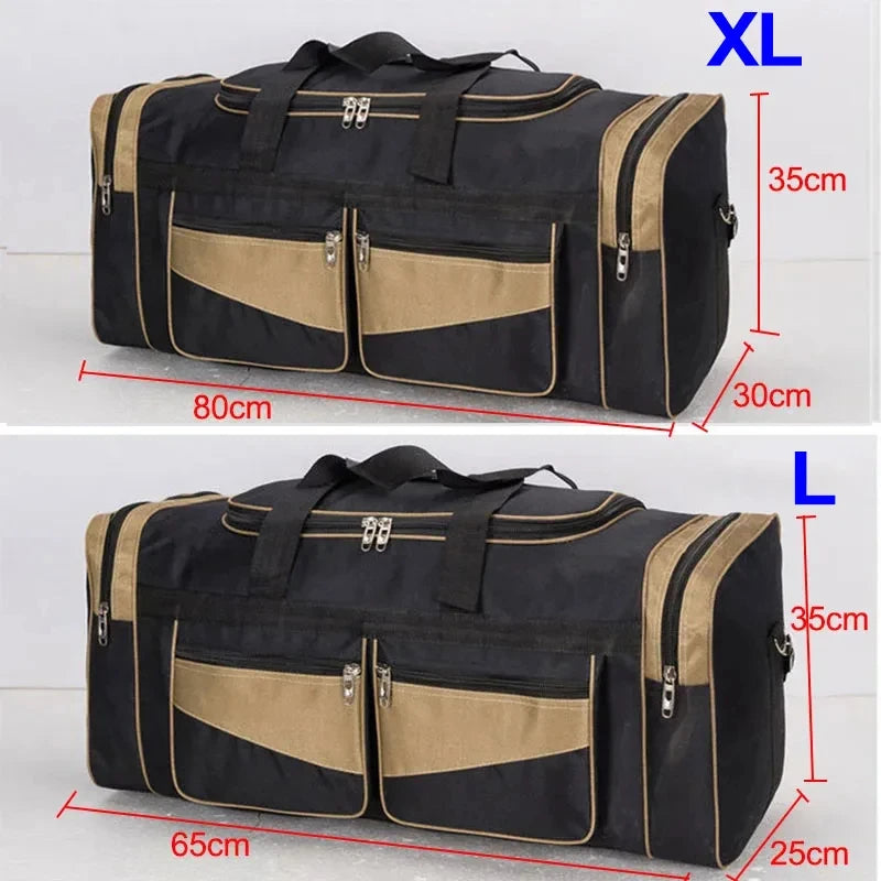 90L Large Duffel Bag Travel Luggage Outdoor Sports Shoulder Handbag for Men And Women Fitness Gym Camping Long Distance Storage