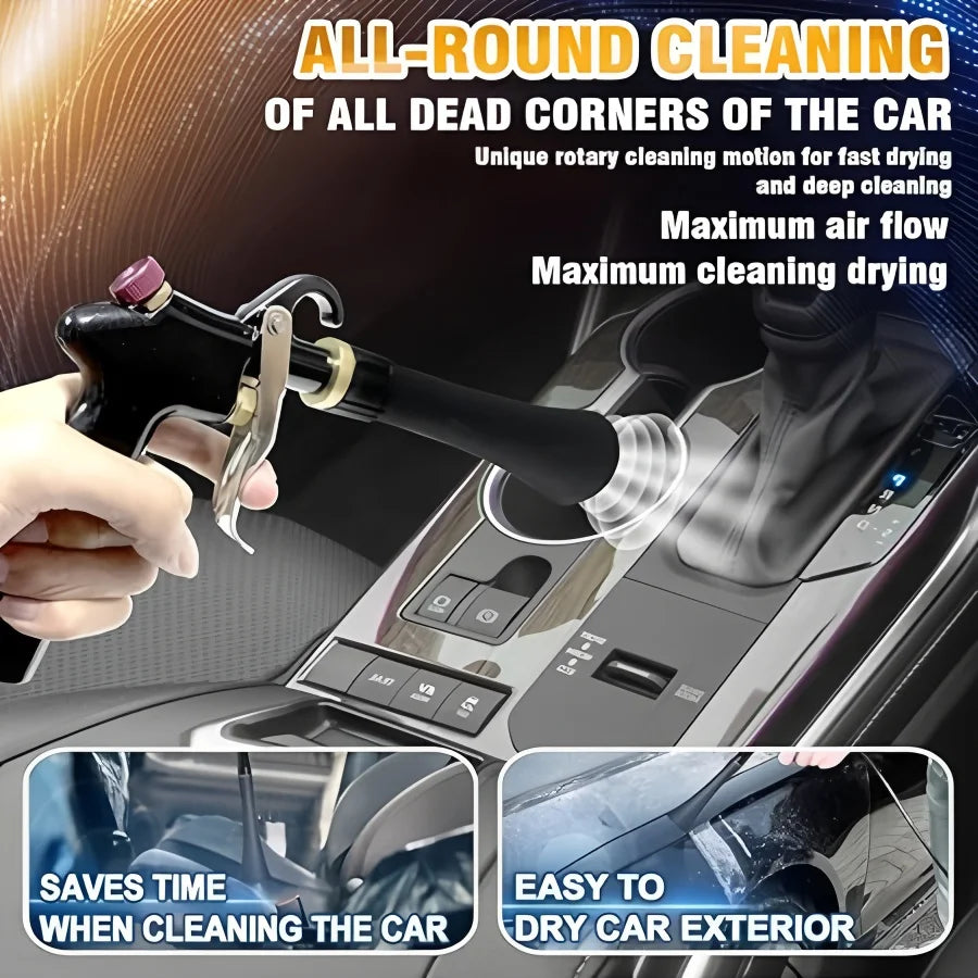 Air Blow Gun Car Interior Cleaning Gun High Pressure Car Detailing Cleaning Tool Quickly Blasts Dirt and Dust from Surface