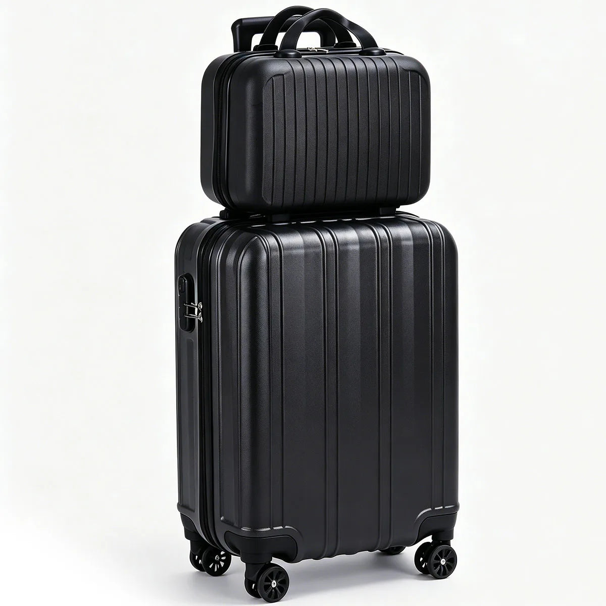 2 Piece Hardside Luggage Set - 20 Inch Carry On Suitcase with TSA Lock, USB Port & Silent Spinner Wheels, Lightweight PC+ABS Travel Luggage for Business Trip