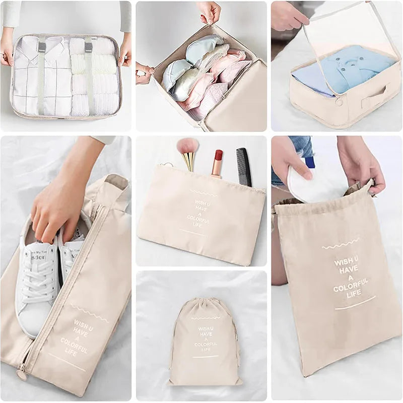 Travel Set Storage Bags Packing Cubes Student Dormitories Clothing Sorting Bags Clothes Digital Toiletries Shoes Organizer bag