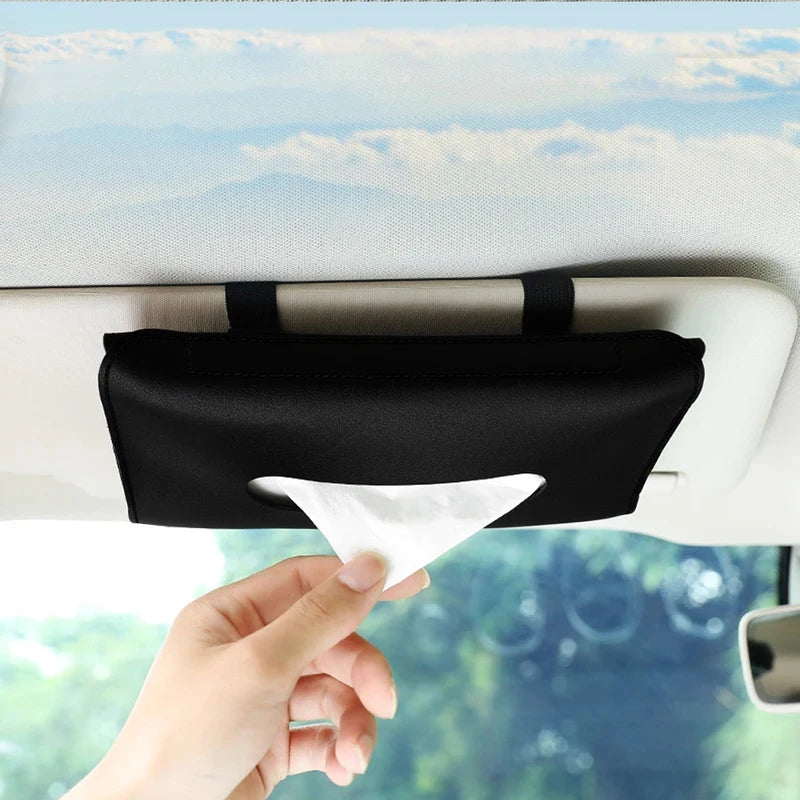 1-4Pcs Car Tissue Box Holder Armrest Paper Towel Storage Bag Organizer For JAC Kia Jeep Lexus Infiniti Isuzu Interior