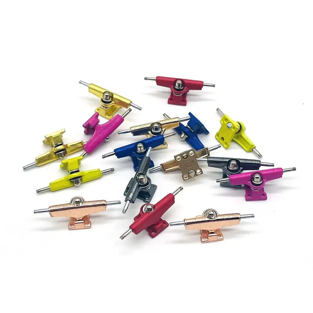 1Pair New with Nuts Fingerboard Truck Toy Hobby Collectors Truck Bolts Bearing Deck Brackets 32mm Model Finger Skateboard Parts