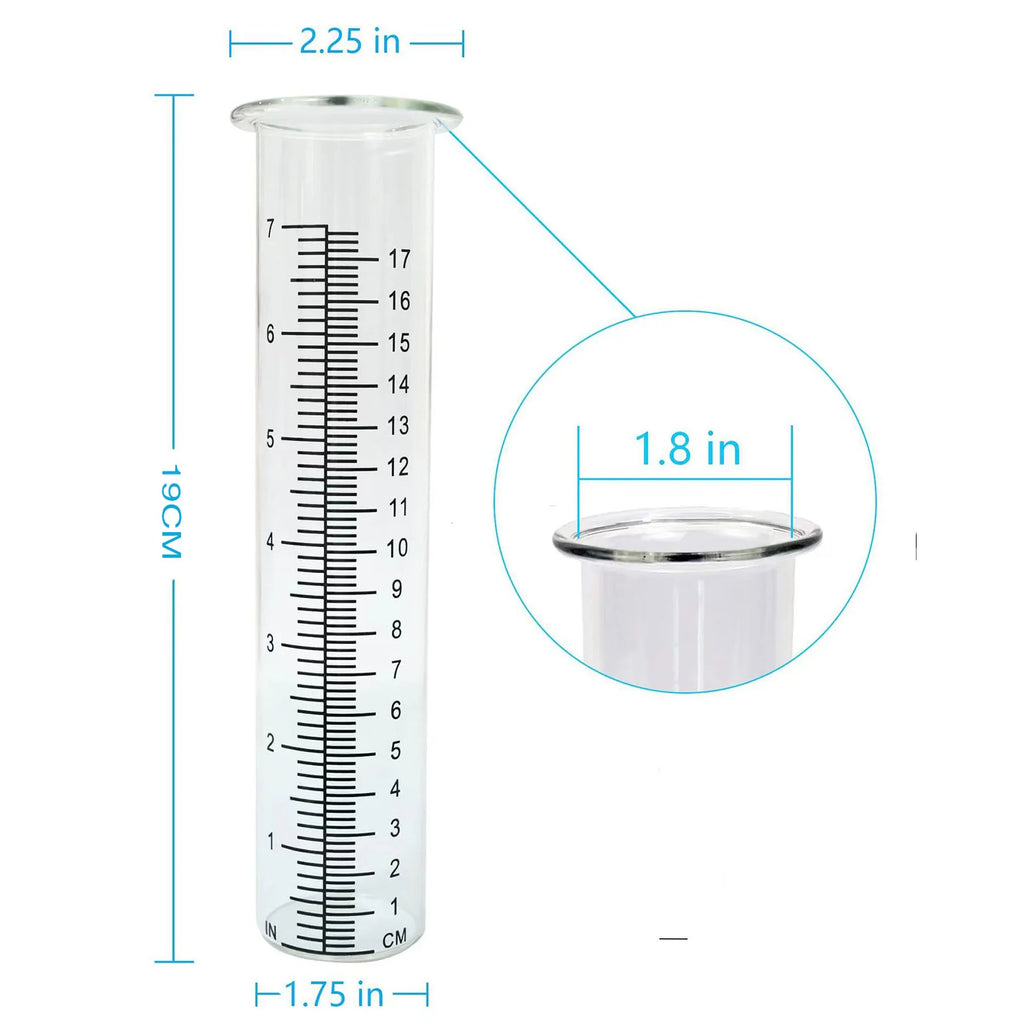 Outdoor Garden Rain Gauge Outdoor Two Readings Rain Gauge for Lawn Garden Yard Use