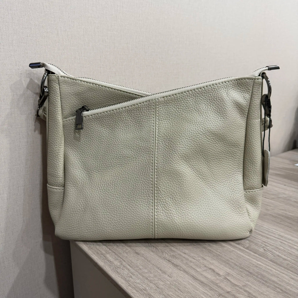 Women Full Grain Cow Leather Hobo Bag With Two Straps Multi Color Large Capacity Shoulder Crossbody Handbag