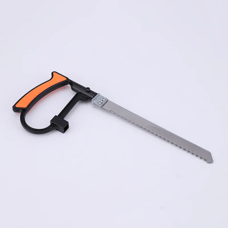 8in1 Multi-Purpose Hand Saw DIY Steel Saw Kit with 6 Blades for Woodworking Metalworking Glass Cutting Model Hobby Tool