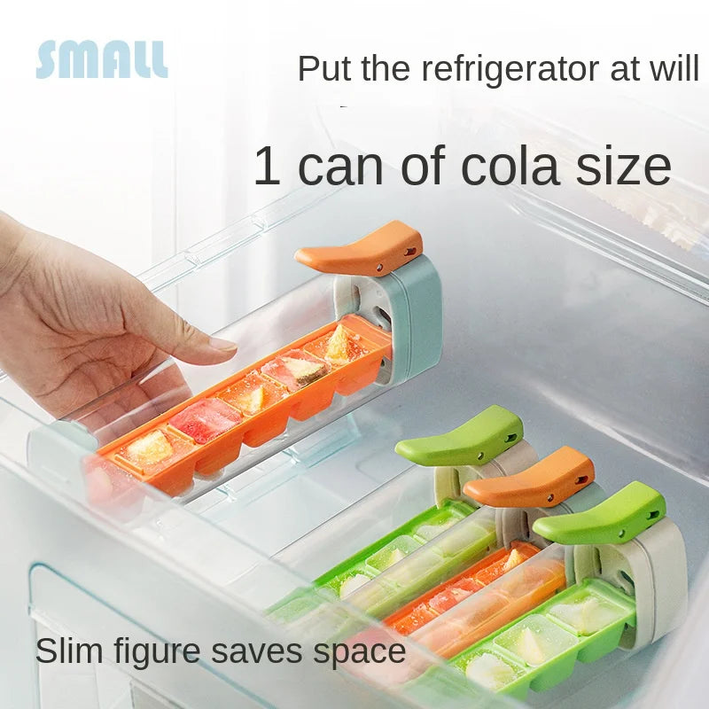Home creative self-made small single-hand press ice grid network red simple 6 grid refrigerator ice cube mold