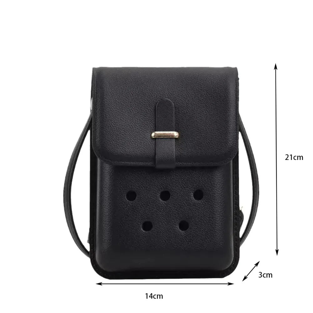 Creative DIY For EVA Bogg Shoulder Bag Travel Beach Bag Portable Coin Purse Earphone Bag Makeup Bag Casual Hole Message Bag