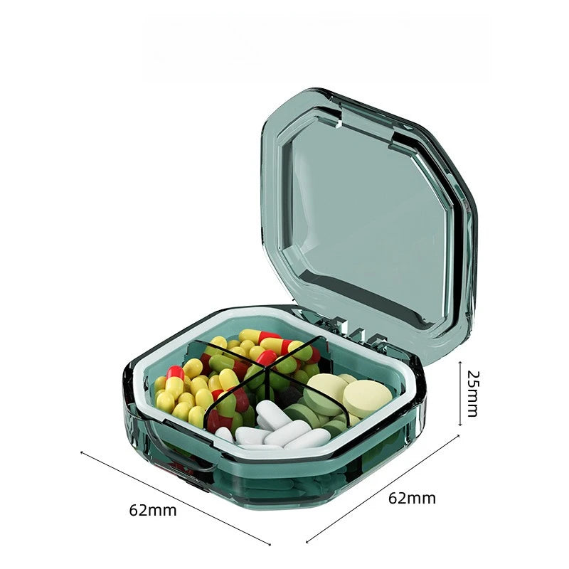 Travel Portable Mini Medicine Pills Boxes Drug Bins Pills Dispenser Pill Storage Box Tablet Pillbox Case Container Organization