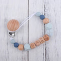 Baby Pacifier Clip Holder Free personalized name Food Silicone Teething With Newborn Gift Anti-drop Chain