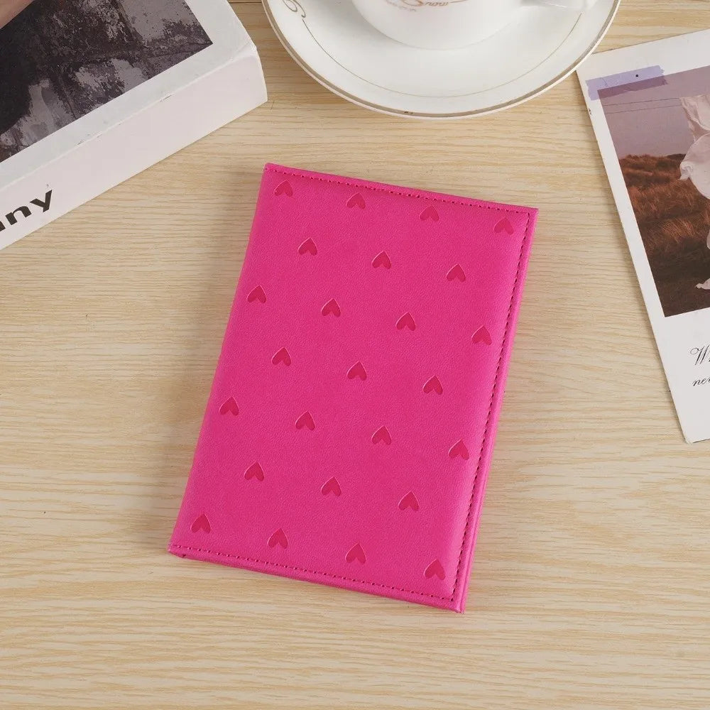 Luxury Love Printed Passport Protective Cover Portable Cute Travel Passport Case PU Leather Wallet Purse