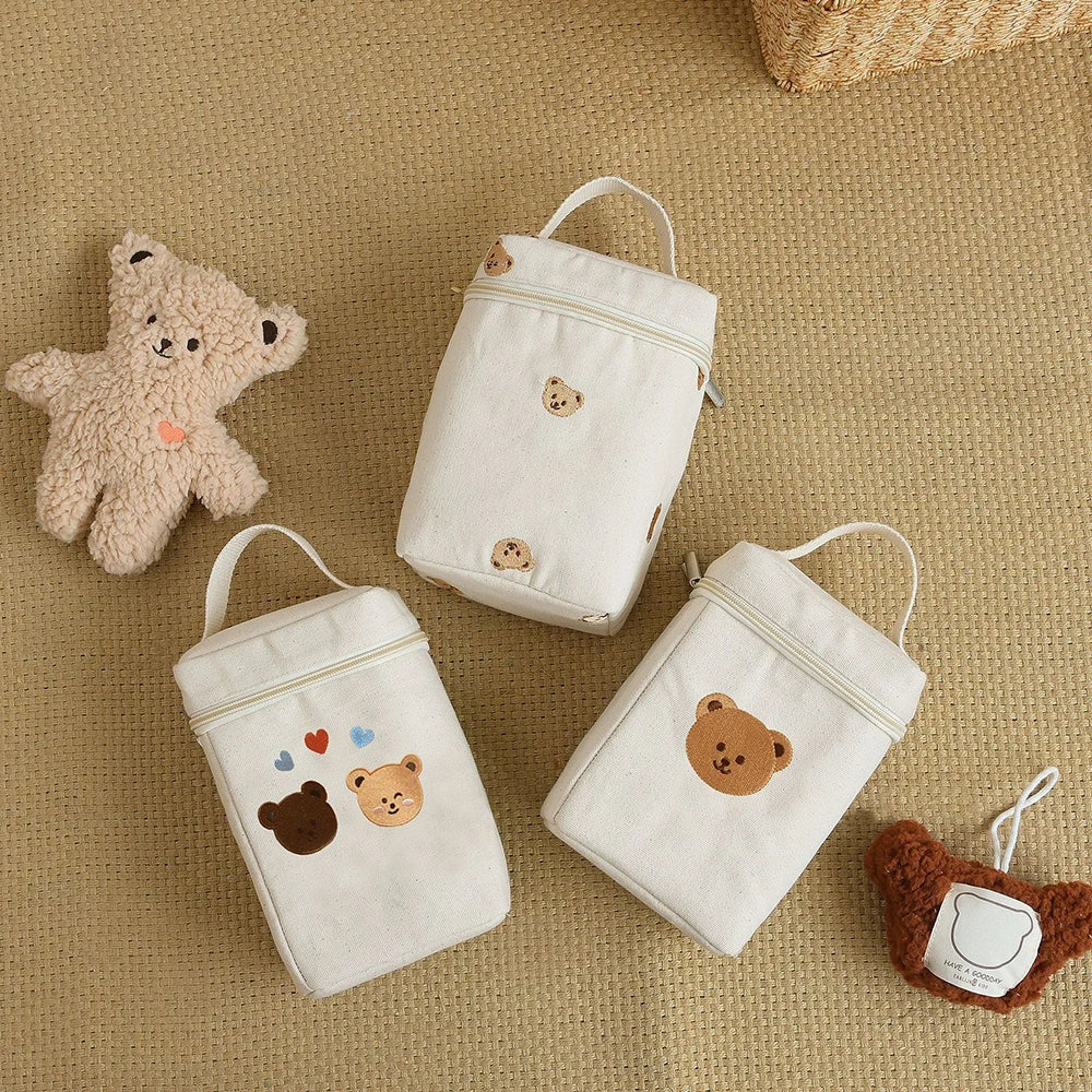 Diaper Bag Stroller Attachable Cute Pattern Multi Pocket Breathable Durable For Mom Daily Stroll Baby Outing Diaper Bag