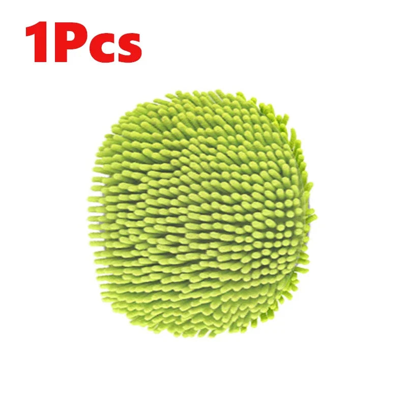 2 In 1 Car Cleaning Brush Car Wash Brush Duster Telescoping Alloy Long Handle Cleaning Mop Chenille Broom Auto Accessories