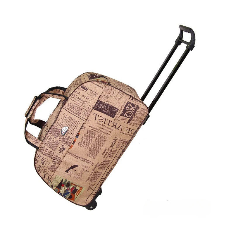 Travel Trolley Bag With Wheels Business Rolling Luggage Wheeled Bag Trolley Suitcase Waterproof Fashion Men Women Travel Bags