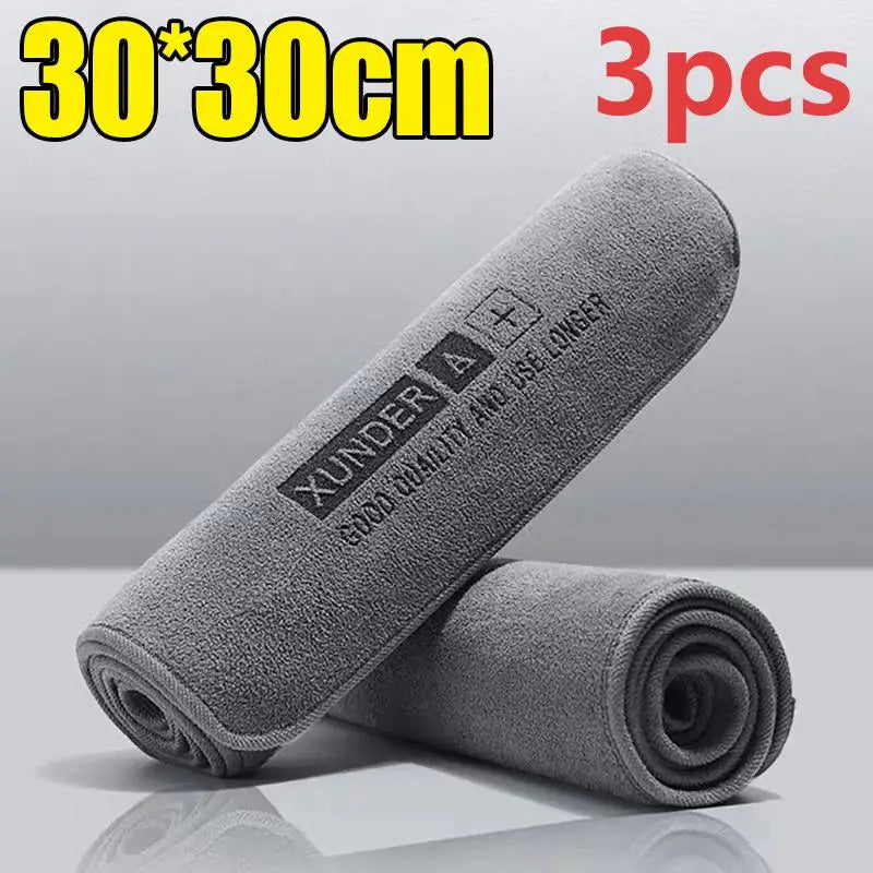 1/3/5PC High-end Microfiber Car Washing Towel Auto Cleaning  Hemming Car Care Detailing Cloth Water Absorption Car Rag