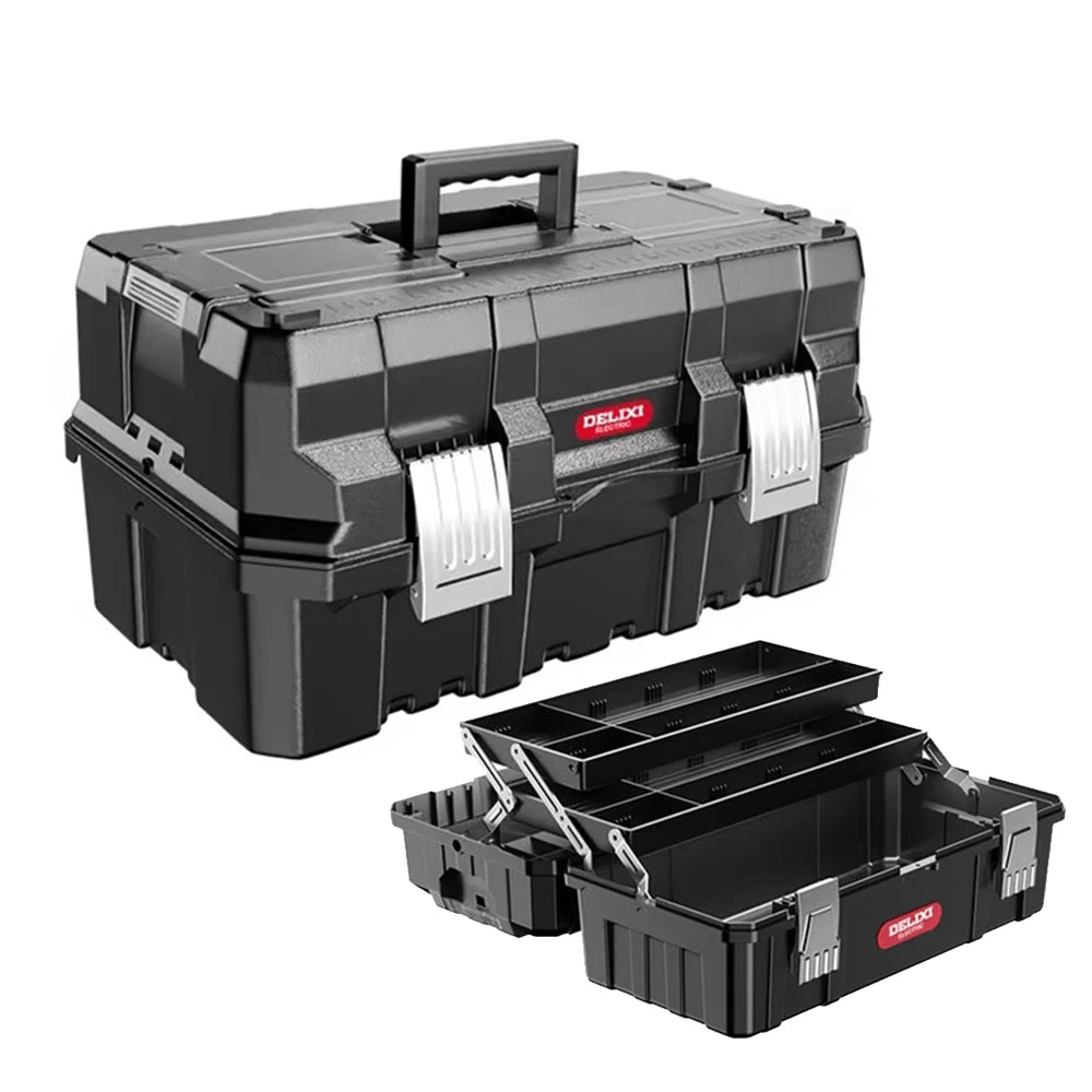 Multifunctional Tool Storage Box Plastic ABS Multiple Specifications with Handle Portable Tool Organizer Thickened