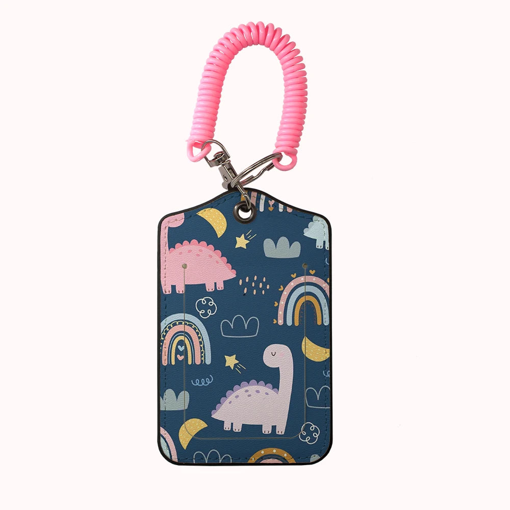 HOT AnimalsDinosaur Team Leather Business Luggage Tag Suitcase Address Label Luggage Boarding Case Label Name ID Address Clip