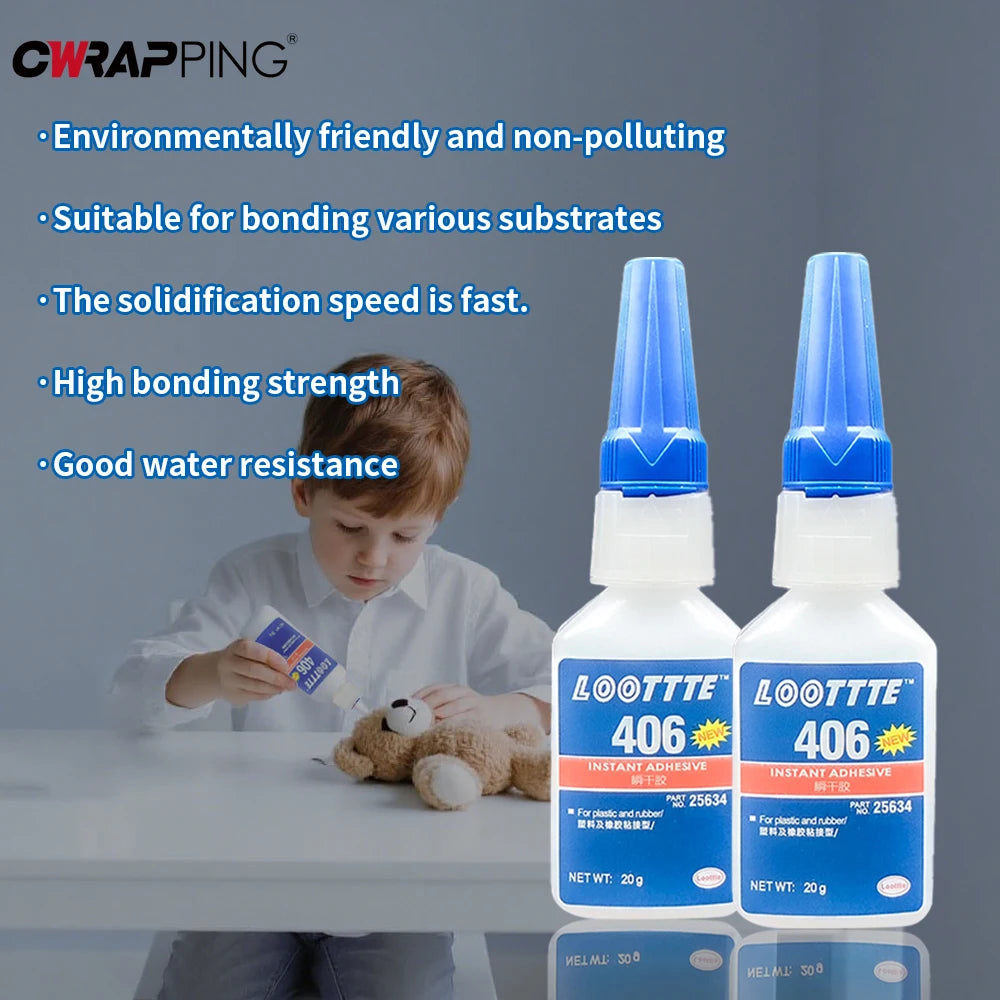 20ml Instant Adhesive Strong Glue Universal Multifunctional Fast Dry Glue for Resin Ceramic Metal Glass Home Instant Adhesive