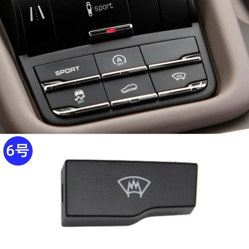 1pc For Porsche Cayenne Center Button Sport Mode Auto Start-Stop Anti-skid Body Balance Button Switch