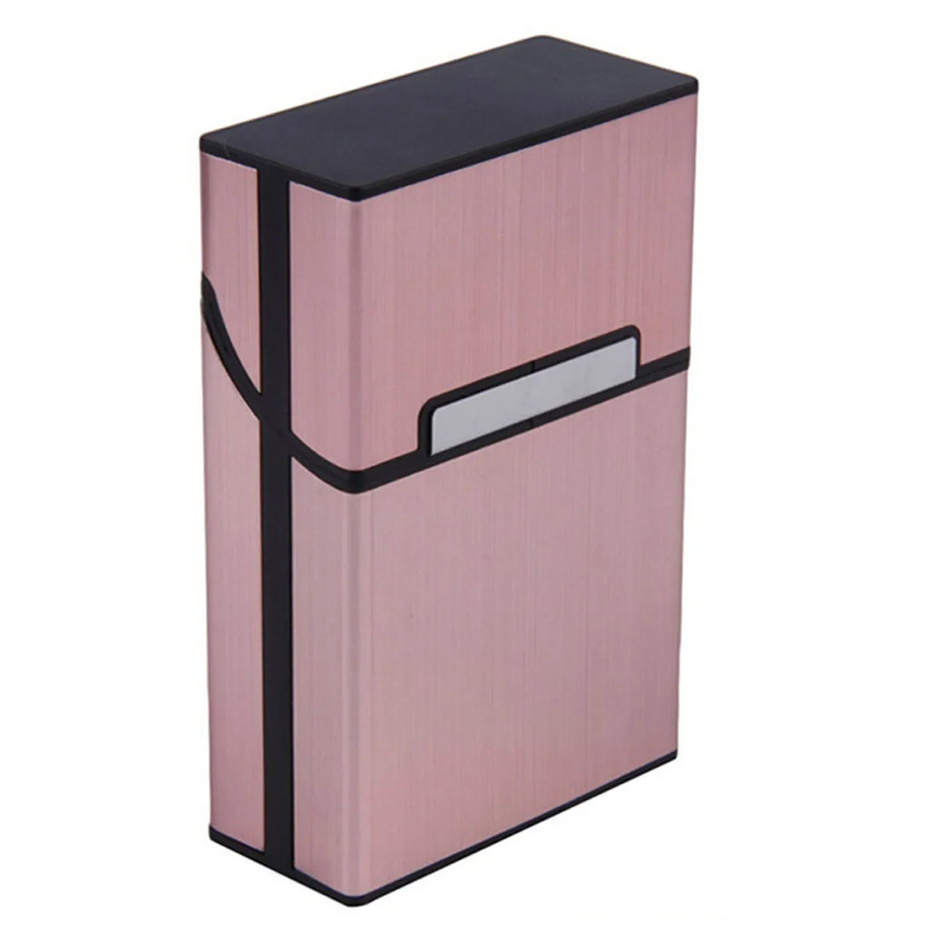 Portable Slim Aluminum Cigarette Case Regular King Size Plastic Cigar Tobacco Holder Box Storage Container Smoking Accessories