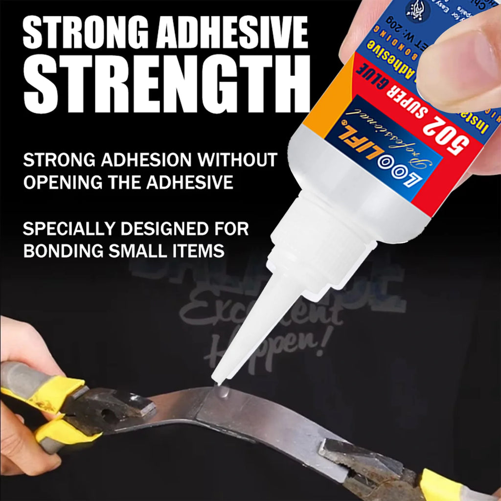 LOOLIFL 1-10 PCS Super glue 502 High Strength Quick-drying Cyanoacrylate Adhesive for leather, rubber, wood, Metal Liquid glue