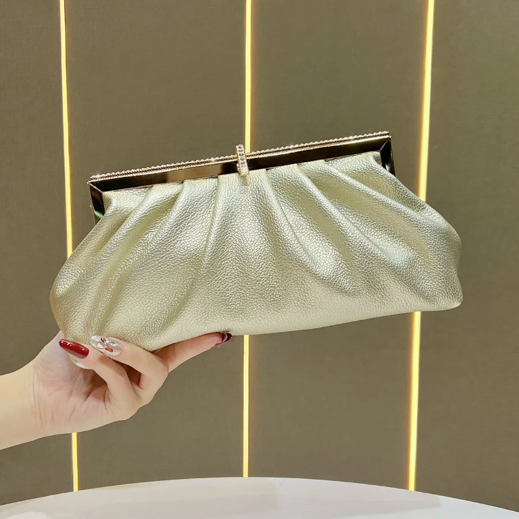 New clutch Celebrity diamond-encrusted dinner  Fashion versatile messenger  Women's bag Elegant women's handbag